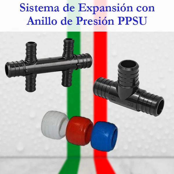 Sistema de Expansión con Anillo de Presión PPSU para Instalaciones de Agua y Calefacción – ITALVALV