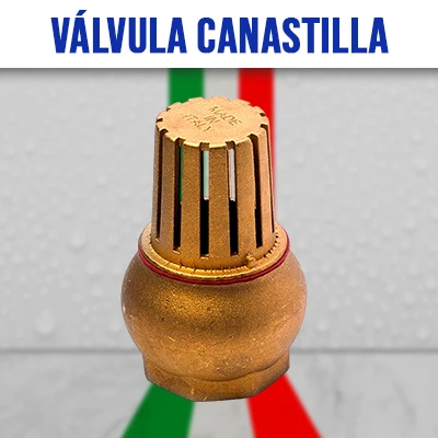 valvula de fondo canastilla italvalv