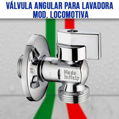 Válvula Angular para Lavadora MODELO LOCOMOTIVA ITALVALV